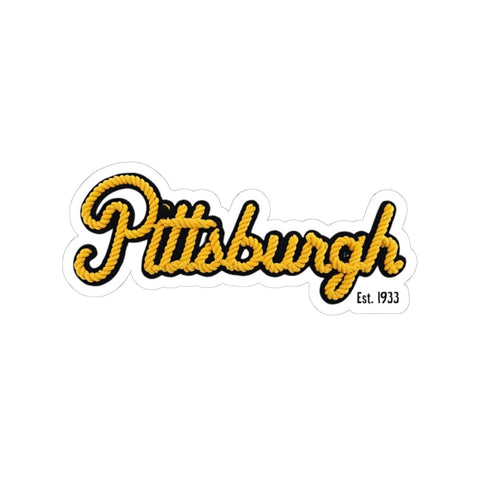 Pittsburgh Faux Embroidery - Kiss-Cut Stickers Paper Products - YinzerShop