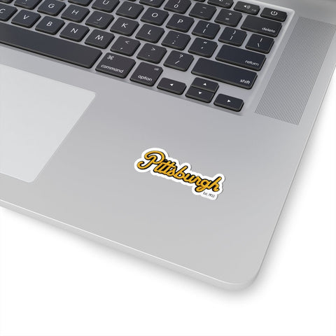 Pittsburgh Faux Embroidery - Kiss-Cut Stickers Paper Products - YinzerShop