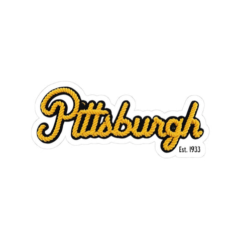 Pittsburgh Faux Embroidery - Kiss-Cut Stickers Paper Products - YinzerShop