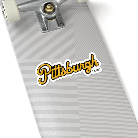 Pittsburgh Faux Embroidery - Kiss-Cut Stickers Paper Products - YinzerShop