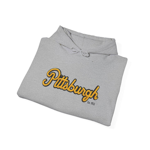Pittsburgh Faux Embroidery Unisex Heavy Blend™ Hooded Sweatshirt Hoodie - YinzerShop