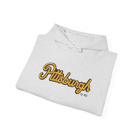 Pittsburgh Faux Embroidery Unisex Heavy Blend™ Hooded Sweatshirt Hoodie - YinzerShop