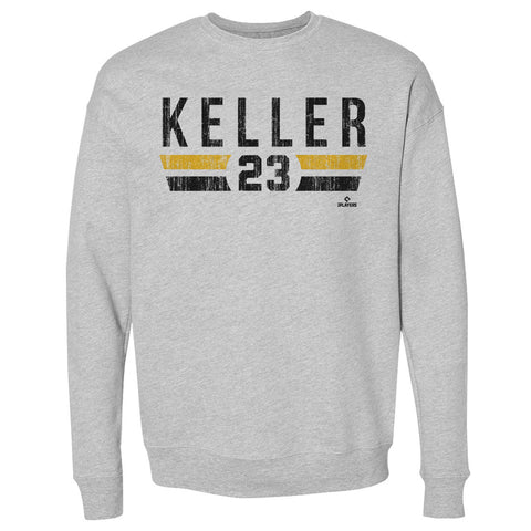 Pittsburgh Font Sweatshirt Mitch Keller Crewneck Long Sleeve Cotton Polyester Blend Men's Crewneck Sweatshirt - YinzerShop