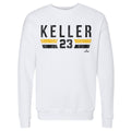Pittsburgh Font Sweatshirt Mitch Keller Crewneck Long Sleeve Cotton Polyester Blend Men's Crewneck Sweatshirt - YinzerShop
