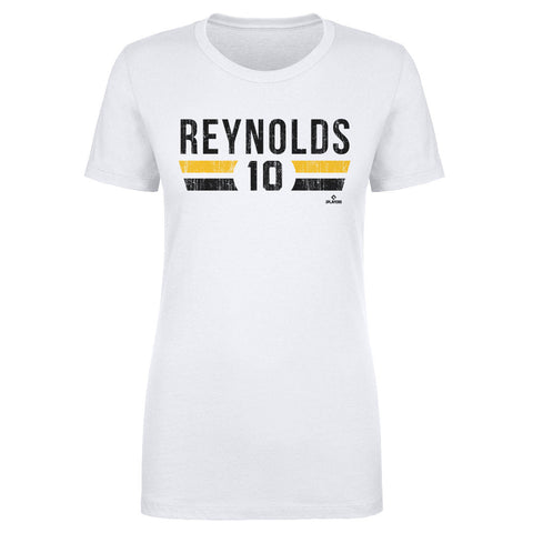 Pittsburgh Font T-Shirt - Bryan Reynolds Regular Fit Cotton Crewneck Tee Women's T-Shirt - YinzerShop