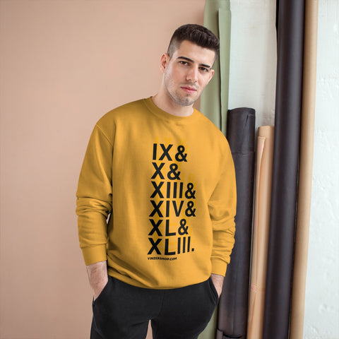 Pittsburgh Football Championships Ampersand - Champion Crewneck Sweatshirt Sweatshirt - YinzerShop