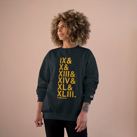 Pittsburgh Football Championships Ampersand - Champion Crewneck Sweatshirt Sweatshirt - YinzerShop