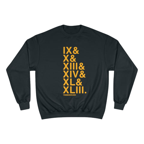Pittsburgh Football Championships Ampersand - Champion Crewneck Sweatshirt Sweatshirt - YinzerShop