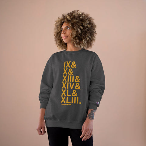 Pittsburgh Football Championships Ampersand - Champion Crewneck Sweatshirt Sweatshirt - YinzerShop