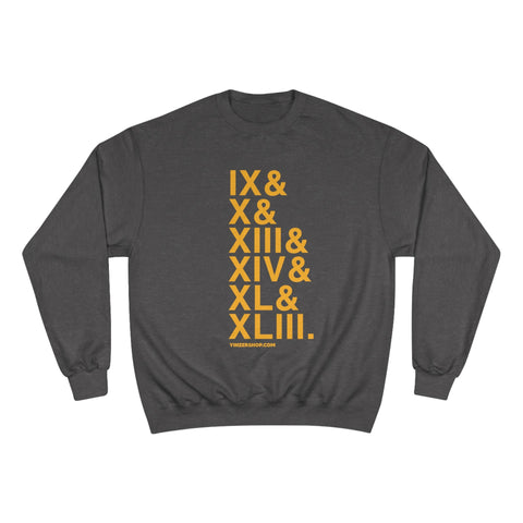 Pittsburgh Football Championships Ampersand - Champion Crewneck Sweatshirt Sweatshirt - YinzerShop