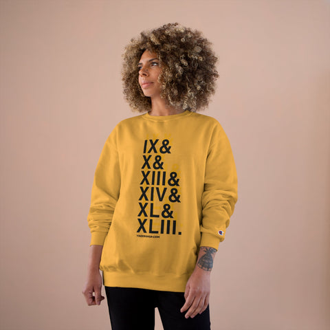 Pittsburgh Football Championships Ampersand - Champion Crewneck Sweatshirt Sweatshirt - YinzerShop