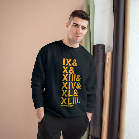 Pittsburgh Football Championships Ampersand - Champion Crewneck Sweatshirt Sweatshirt - YinzerShop
