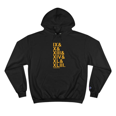 Pittsburgh Football Championships Ampersand - Champion Hoodie Hoodie - YinzerShop