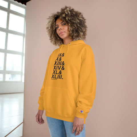 Pittsburgh Football Championships Ampersand - Champion Hoodie Hoodie - YinzerShop