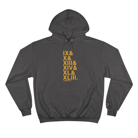 Pittsburgh Football Championships Ampersand - Champion Hoodie Hoodie - YinzerShop