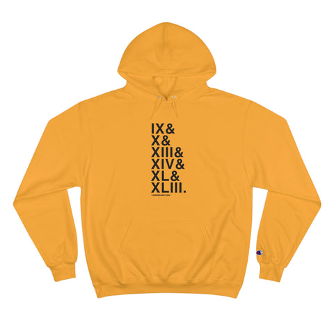 Pittsburgh Football Championships Ampersand - Champion Hoodie Hoodie - YinzerShop