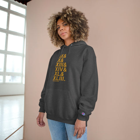 Pittsburgh Football Championships Ampersand - Champion Hoodie Hoodie - YinzerShop