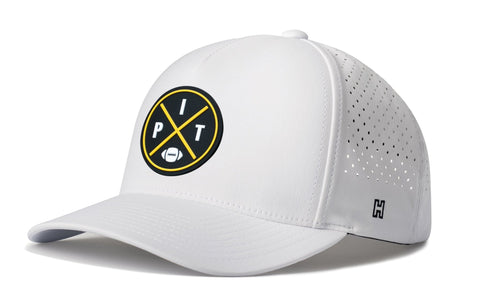 Pittsburgh Football Hat - Adjustable Snapback Closure | Black and Gold Mid Crown Cap | Haka Hat Performance - YinzerShop