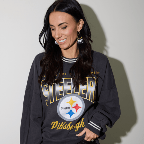 Pittsburgh Football Jersey Earrings