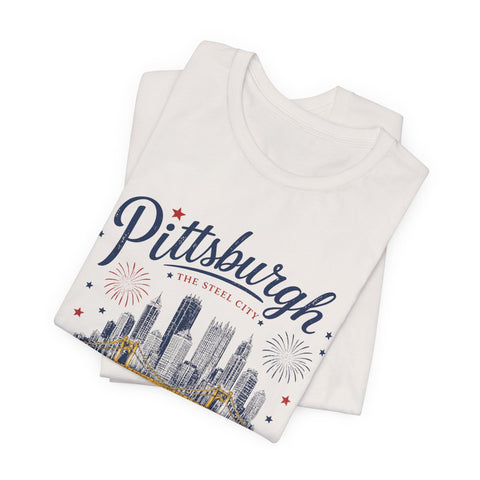 Pittsburgh Fourth of July T-Shirt T-Shirt - YinzerShop