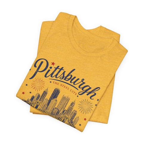 Pittsburgh Fourth of July T-Shirt T-Shirt - YinzerShop