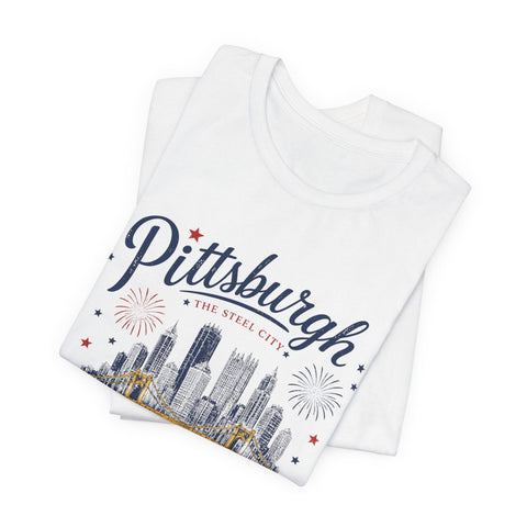 Pittsburgh Fourth of July T-Shirt T-Shirt - YinzerShop