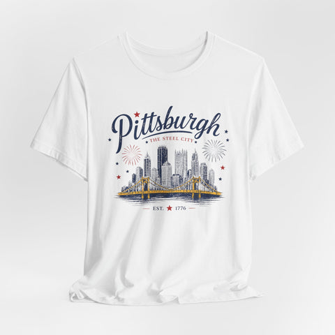Pittsburgh Fourth of July T-Shirt T-Shirt - YinzerShop