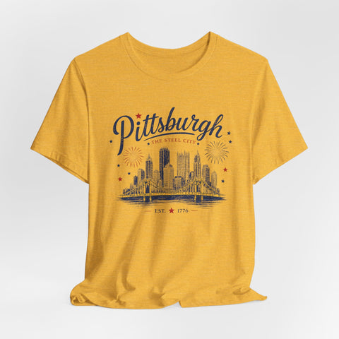 Pittsburgh Fourth of July T-Shirt T-Shirt - YinzerShop