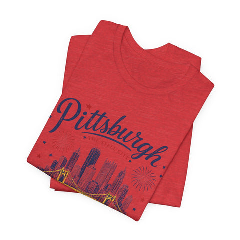 Pittsburgh Fourth of July T-Shirt T-Shirt - YinzerShop