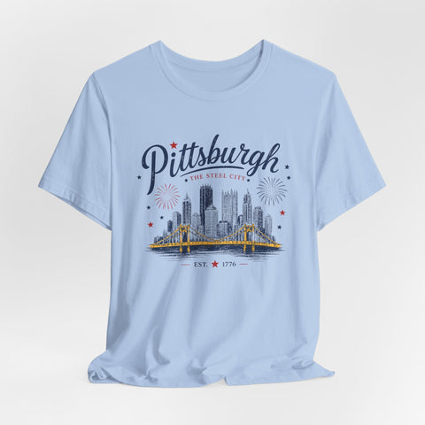 Pittsburgh Fourth of July T-Shirt T-Shirt - YinzerShop