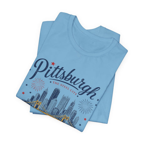 Pittsburgh Fourth of July T-Shirt T-Shirt - YinzerShop