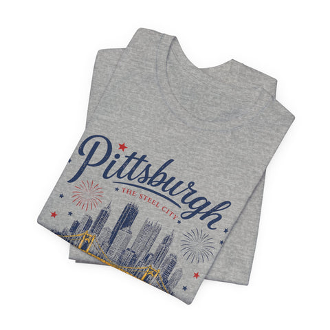 Pittsburgh Fourth of July T-Shirt T-Shirt - YinzerShop