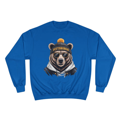 Pittsburgh Game Day Bear - Champion Sweatshirt Sweatshirt - YinzerShop