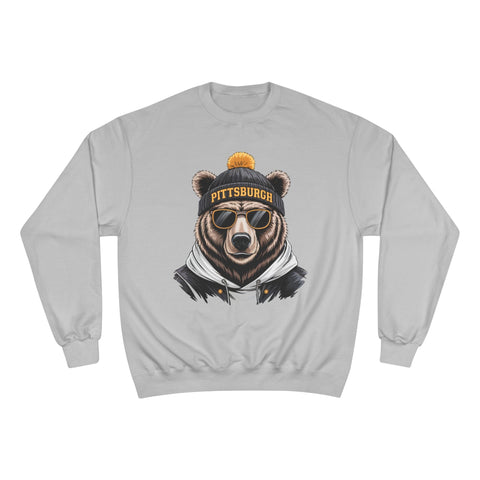 Pittsburgh Game Day Bear - Champion Sweatshirt Sweatshirt - YinzerShop