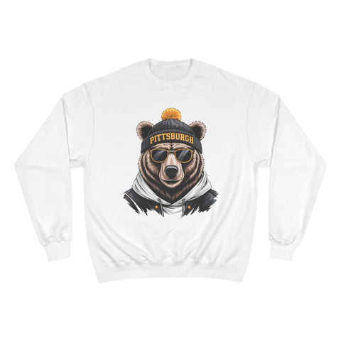 Pittsburgh Game Day Bear - Champion Sweatshirt Sweatshirt - YinzerShop
