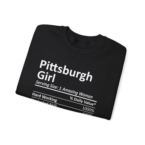 Pittsburgh Girl Ingredients - Heavy Blend™ Crewneck Sweatshirt Sweatshirt - YinzerShop