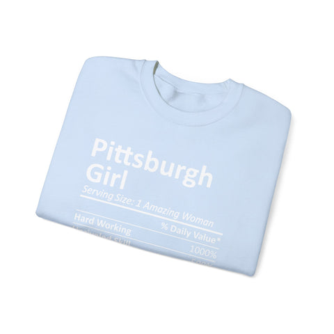 Pittsburgh Girl Ingredients - Heavy Blend™ Crewneck Sweatshirt Sweatshirt - YinzerShop