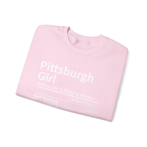 Pittsburgh Girl Ingredients - Heavy Blend™ Crewneck Sweatshirt Sweatshirt - YinzerShop