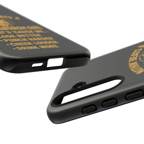 Pittsburgh Girl Phone Case – “Nothin’ Beats a Pittsburgh Girl” Retro Graphic Phone Case - YinzerShop