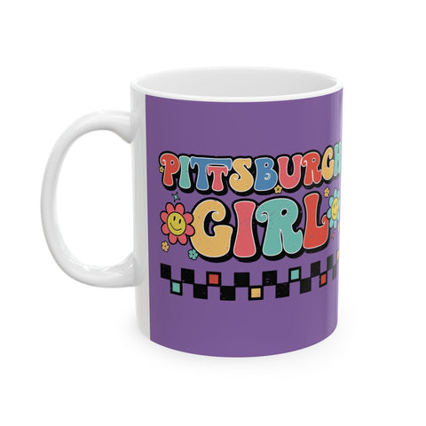 Pittsburgh Girl Retro Coffee Mugs (11oz, 15oz) Mug - YinzerShop