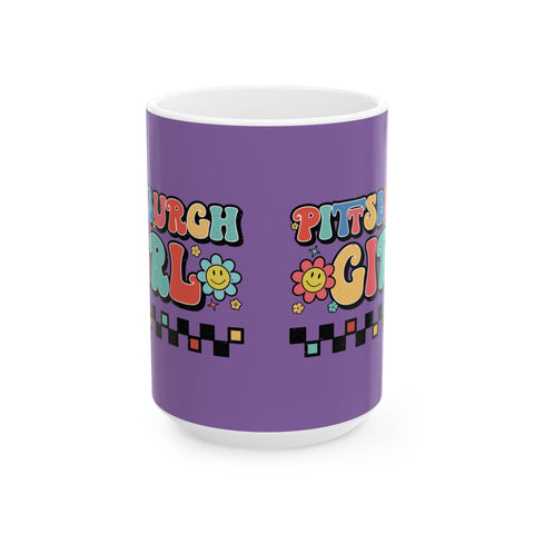 Pittsburgh Girl Retro Coffee Mugs (11oz, 15oz) Mug - YinzerShop