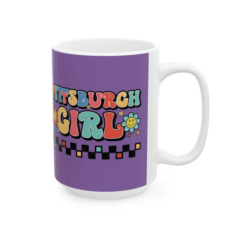Pittsburgh Girl Retro Coffee Mugs (11oz, 15oz) Mug - YinzerShop