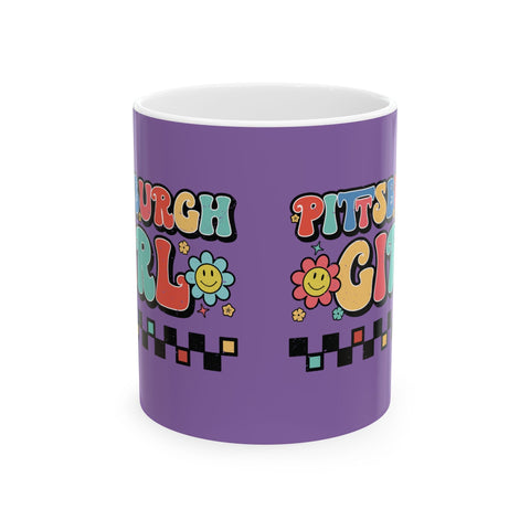 Pittsburgh Girl Retro Coffee Mugs (11oz, 15oz) Mug - YinzerShop