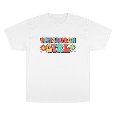 Pittsburgh Girl Retro Short Sleeve T-Shirt T-Shirt - YinzerShop