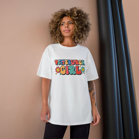 Pittsburgh Girl Retro Short Sleeve T-Shirt T-Shirt - YinzerShop
