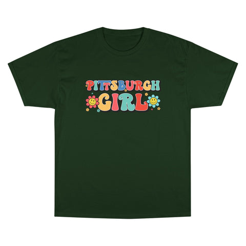 Pittsburgh Girl Retro Short Sleeve T-Shirt T-Shirt - YinzerShop