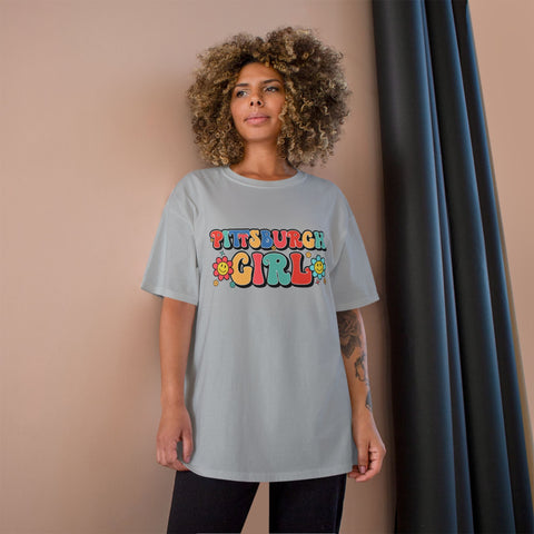 Pittsburgh Girl Retro Short Sleeve T-Shirt T-Shirt - YinzerShop