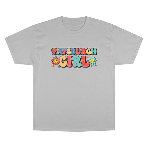 Pittsburgh Girl Retro Short Sleeve T-Shirt T-Shirt - YinzerShop