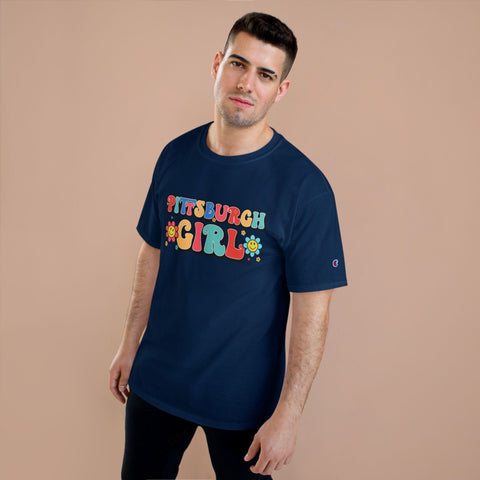 Pittsburgh Girl Retro Short Sleeve T-Shirt T-Shirt - YinzerShop