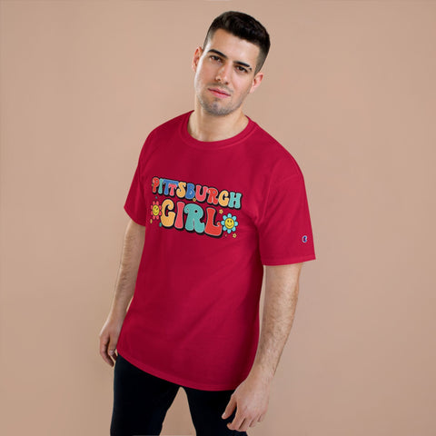 Pittsburgh Girl Retro Short Sleeve T-Shirt T-Shirt - YinzerShop